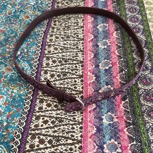 Coach Purple Patterned Women's Belt